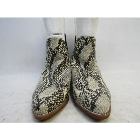 Blondo Womens Size 7 M Snake Skin Print Zip Waterproof Ankle Boots Booties - Picture 5 of 11